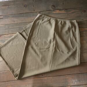 Caslon long maxi slit olive green skirt women's size small
